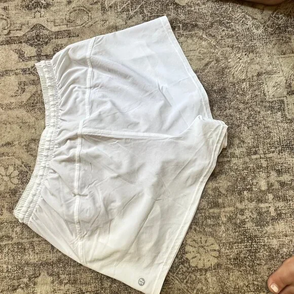 NWT LULULEMON Pace Rival High-Rise Short 3" WHITE 8 - Picture 5 of 12